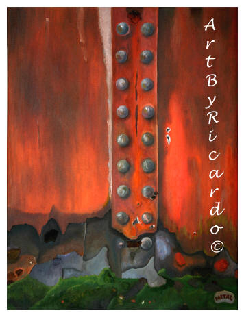 Rust and metal bolts 